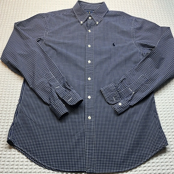 Ralph Lauren Other - Ralph Lauren Men’s Button Down Long Sleeve Shirt Size Large 16.5” Neck Pre Owned